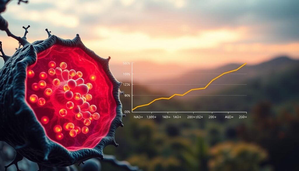 NAD+ levels and mitochondrial health