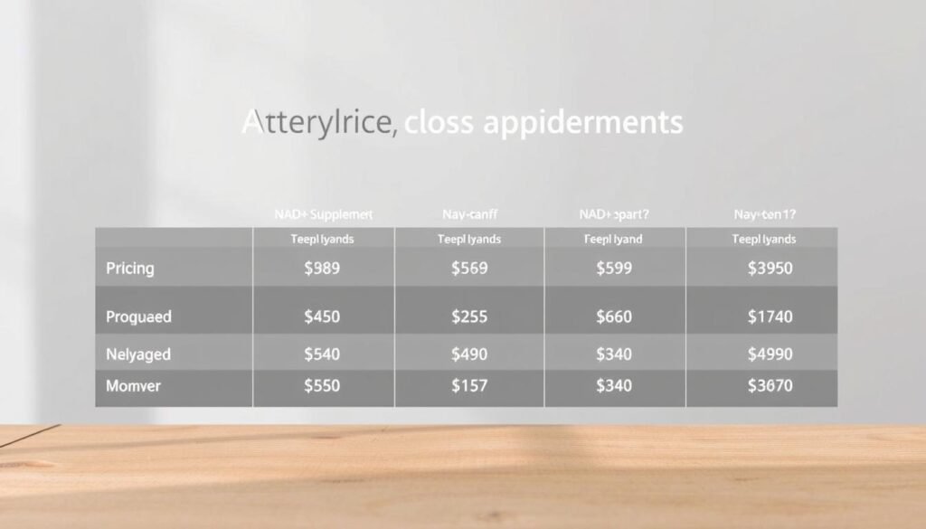 NAD+ supplement costs comparison